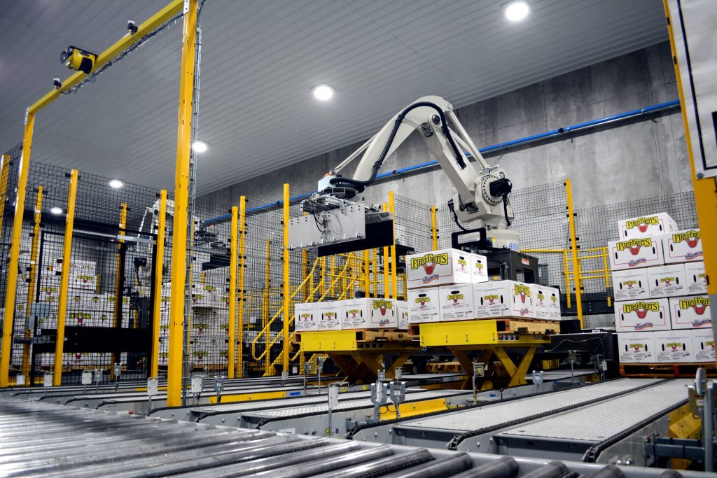 Palletizing Robot Arm Manufacturers vs. Generic Robot Arm Makers: What’s the Difference? 3 robotic arm stacking boxes